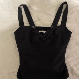 Abercrombie Black Wide Strap Top